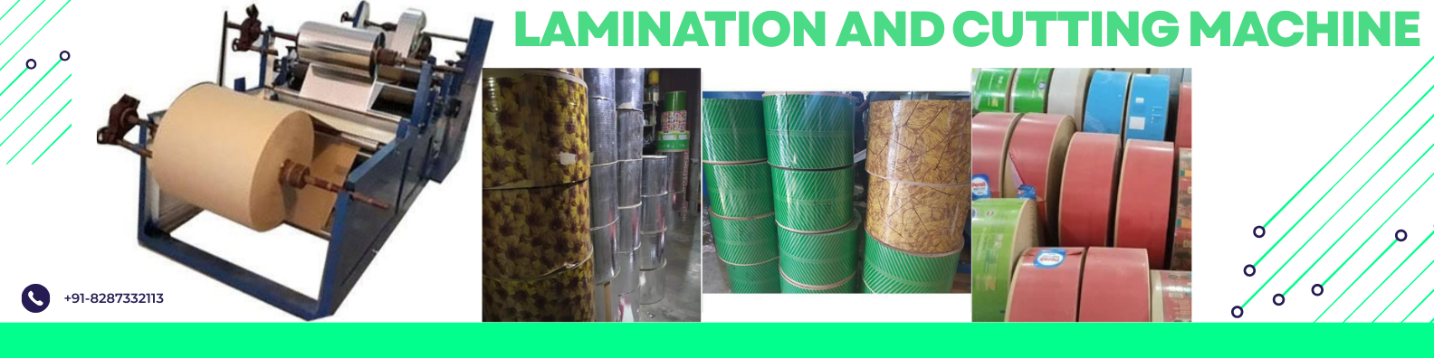 Bhartiya Machine Works Lamination and Cutting Machine.